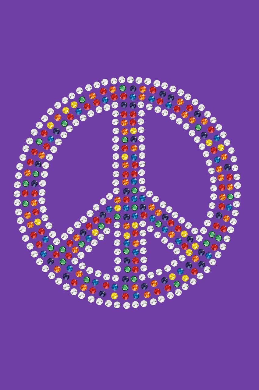 Peace Sign (Multicolor) - Womens T-shirt