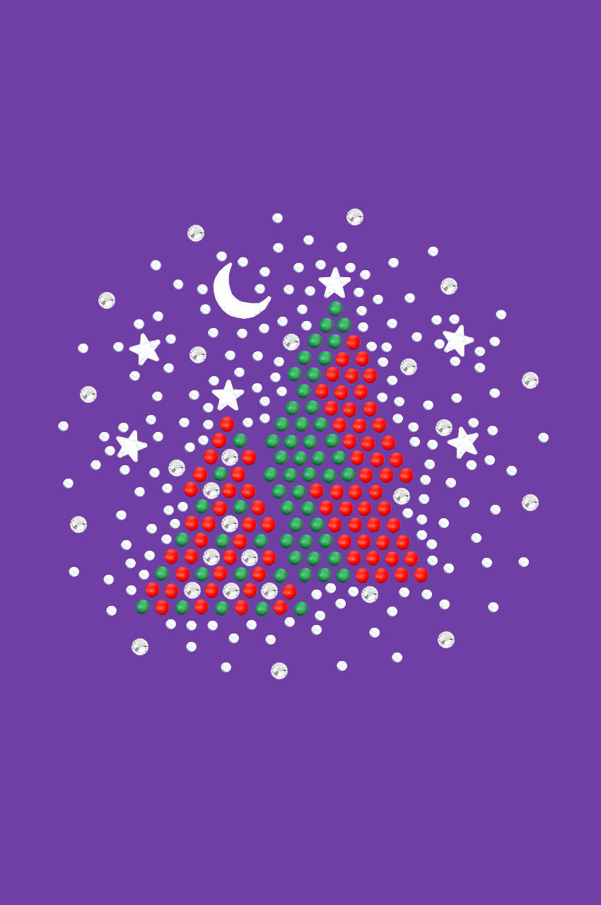 Red & Green Christmas Trees with Austrian crystal Snowflakes - Bandana