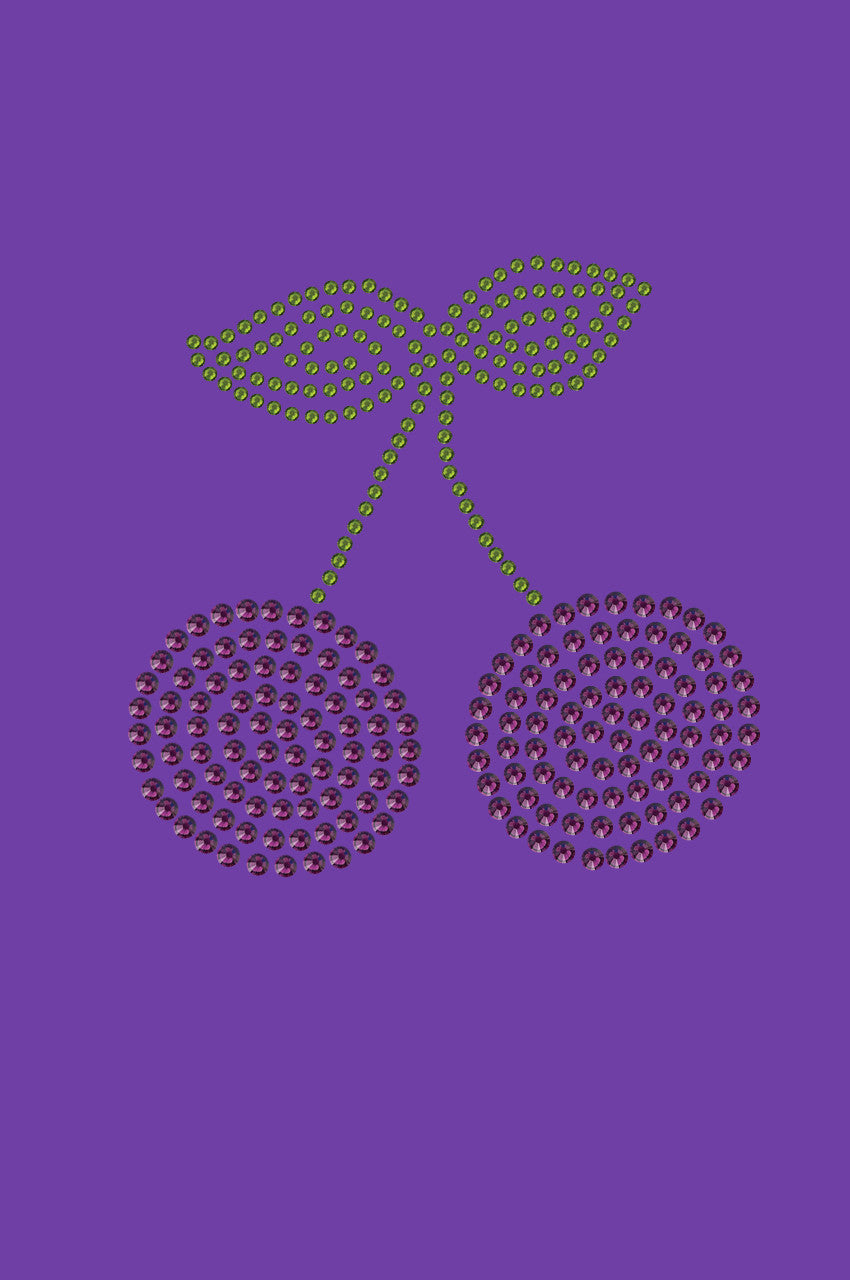 Purple Cherries - Womens T-shirt