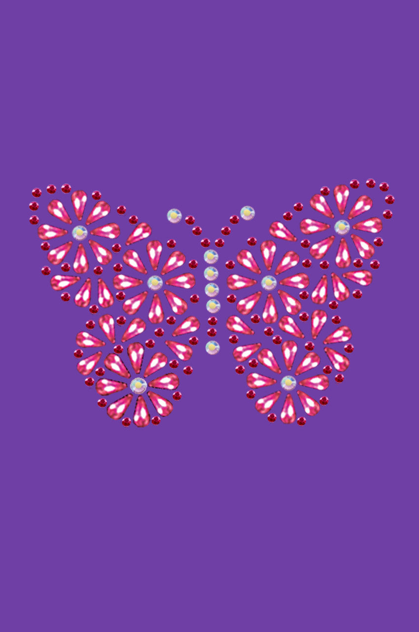 Pink Nailhead Butterfly - Bandannas