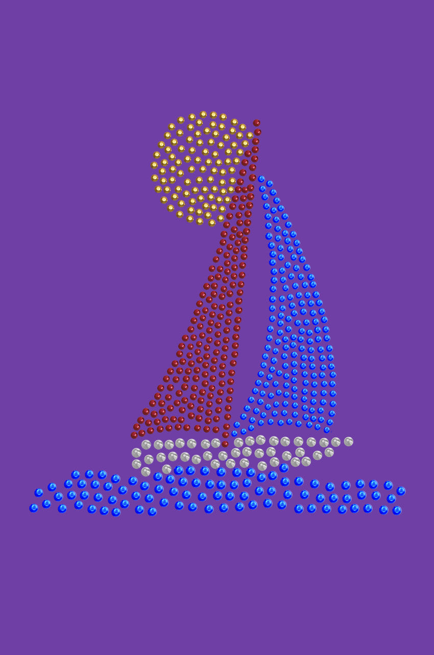 Sailboat (Rhinestud) - Women's T-shirt