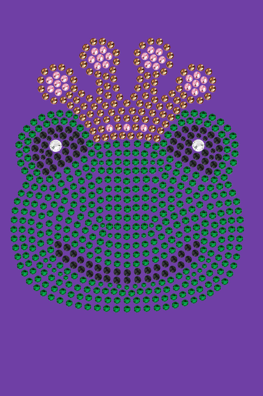 Frog with Pink Crown - Womens T-shirt