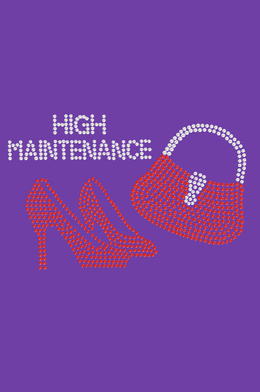 High Maintenance Red Heels & Purse - Womens T-shirt