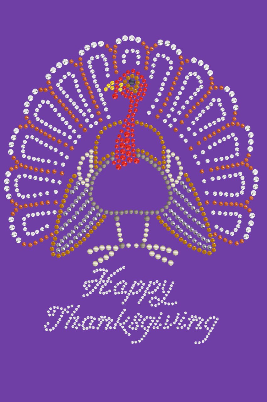 Happy Thanksgiving Turkey 2 - Womens T-shirt