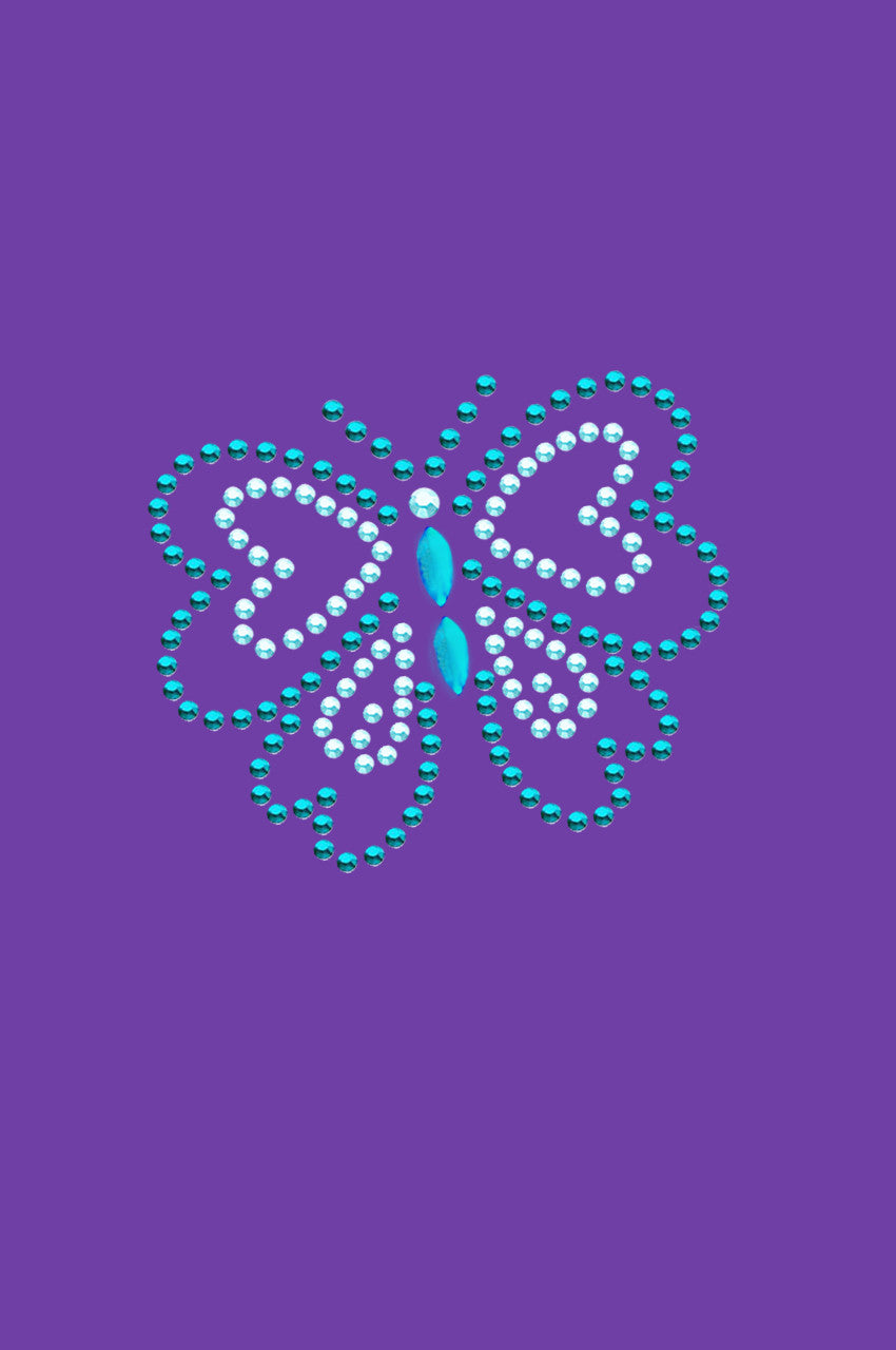 Blue Rhinestud Butterfly - Custom Tutu