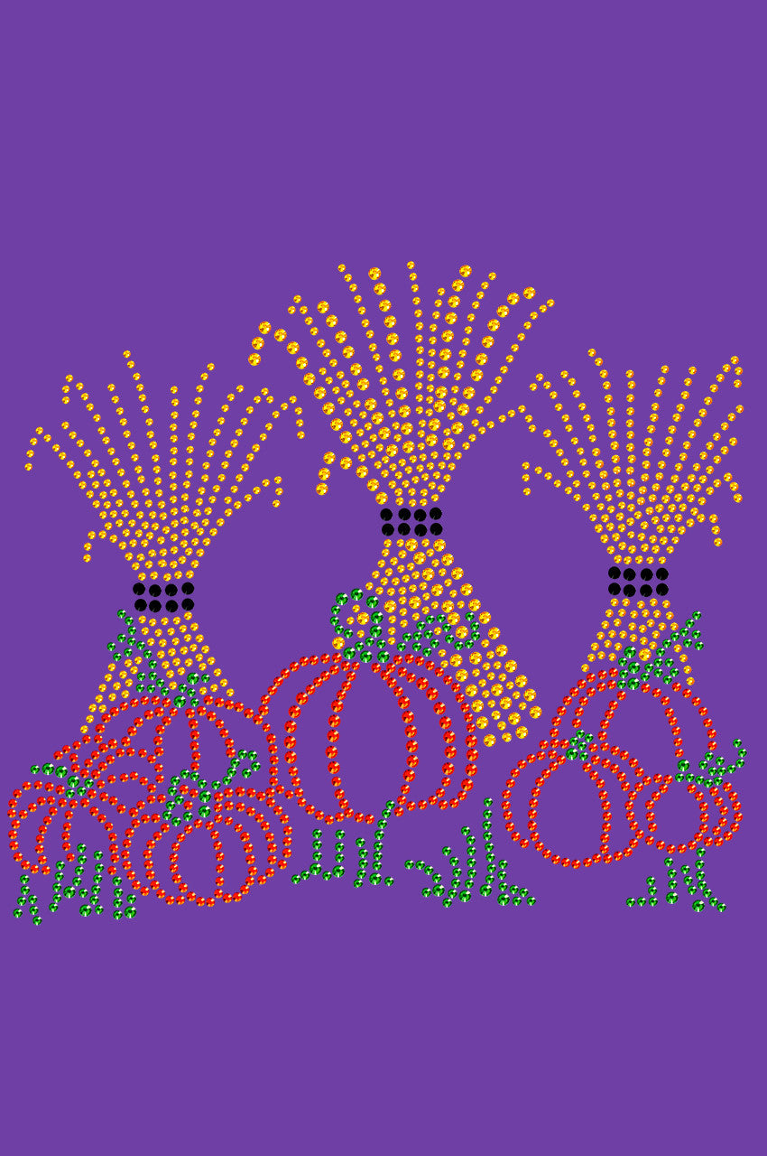 Hay Stacks & Pumpkins - Womens T-shirt