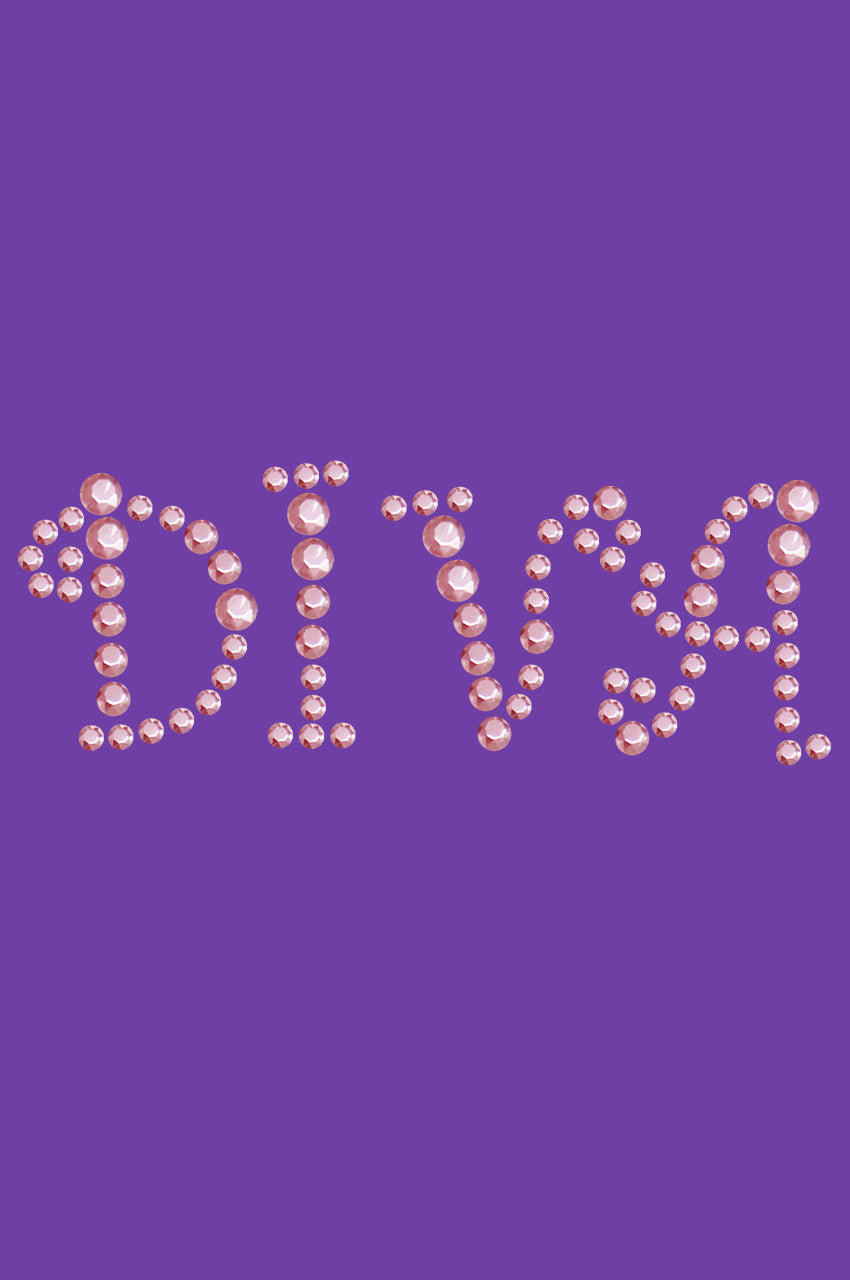 Diva (Pink Rhinestuds) - Womens T-shirt