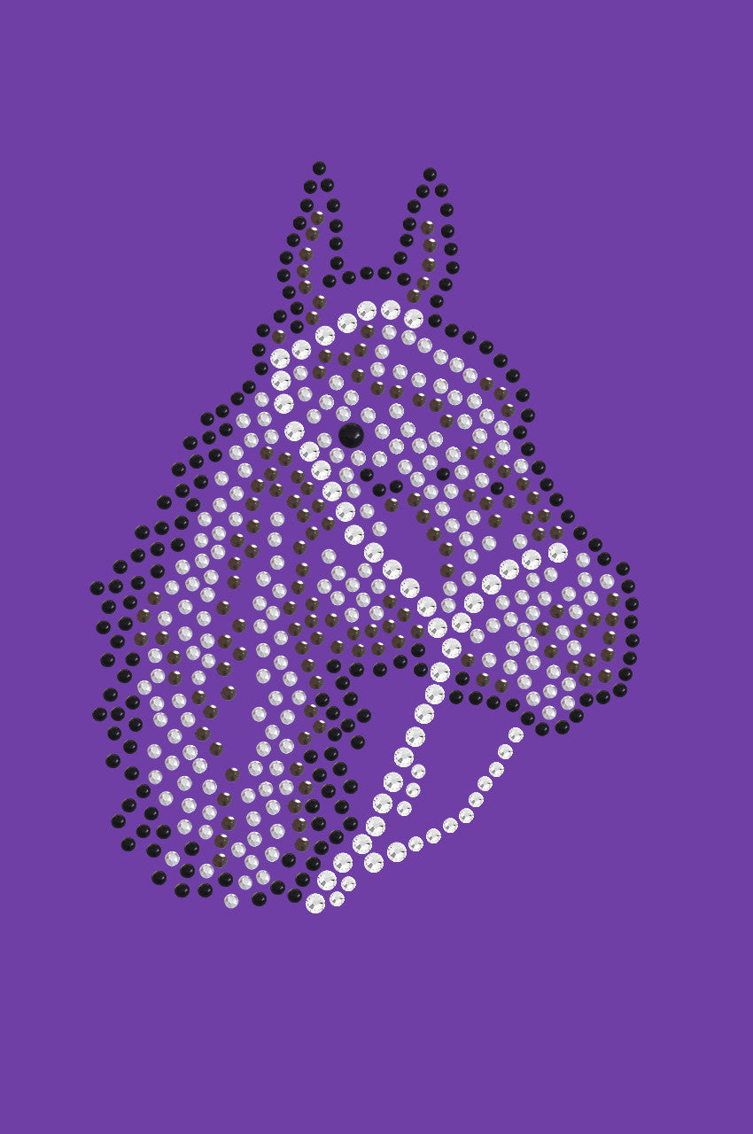 Horse Face (Brown Rhinestuds) - bandana