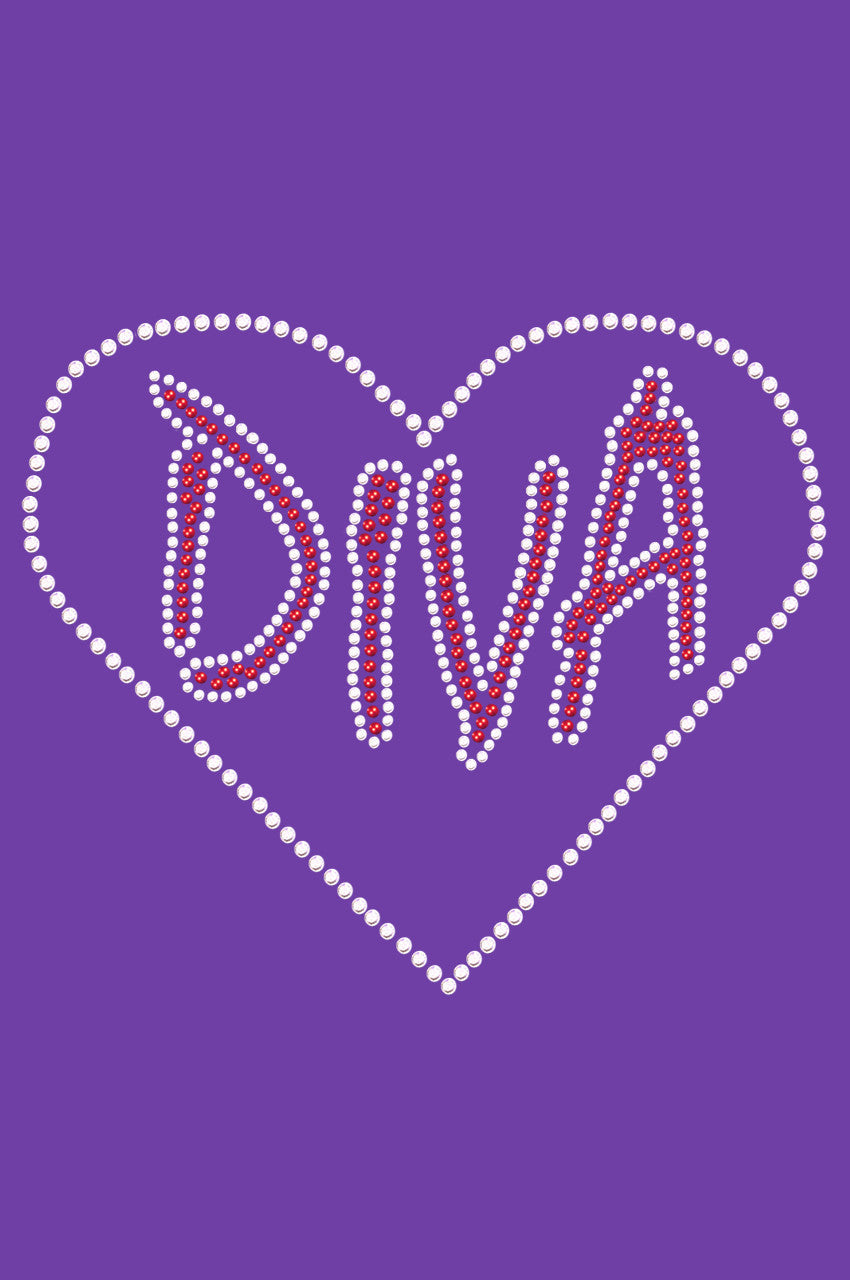 Diva Heart - Womens T-shirt