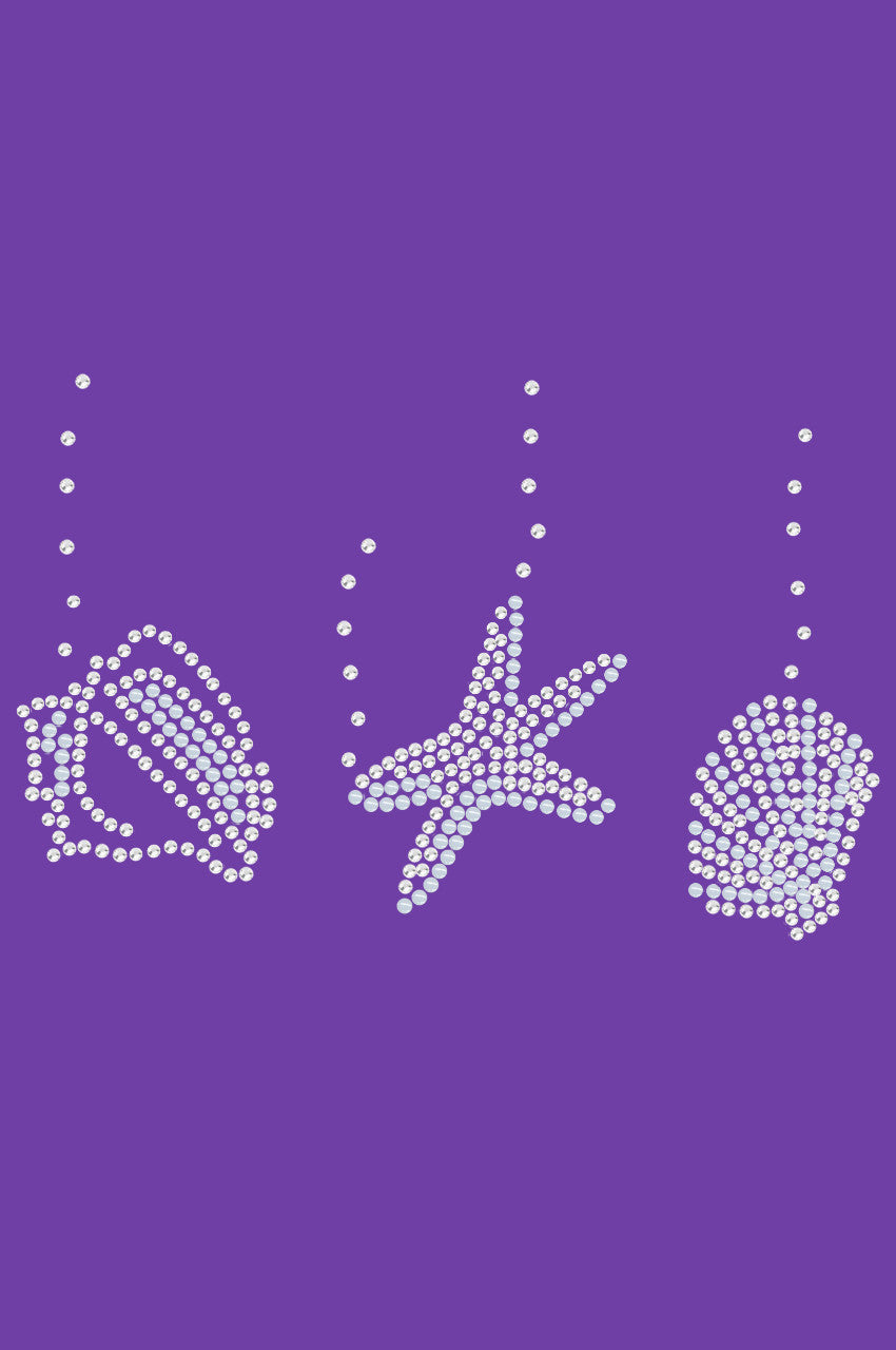 Sea Shells (White Pearl) - Womens T-shirt