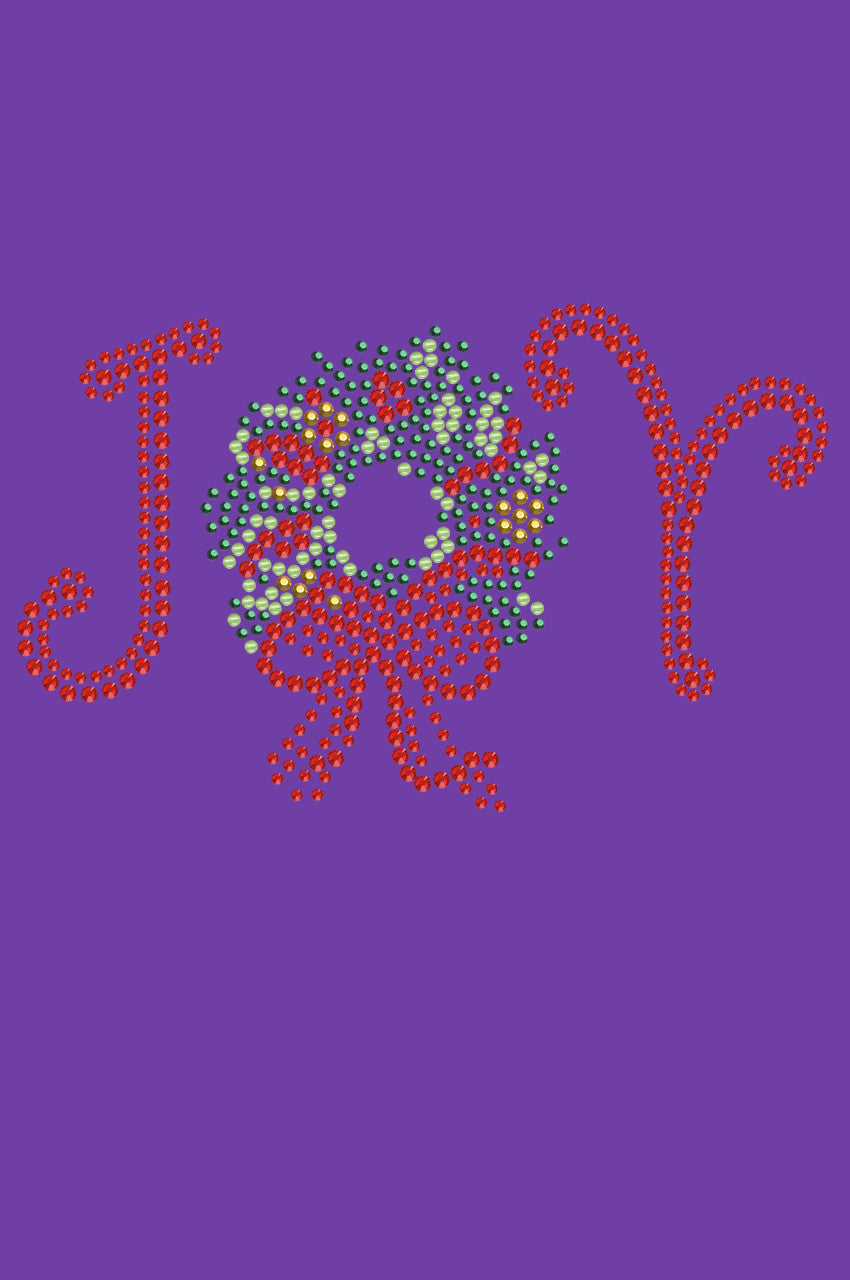 Joy Christmas Wreath - Bandana