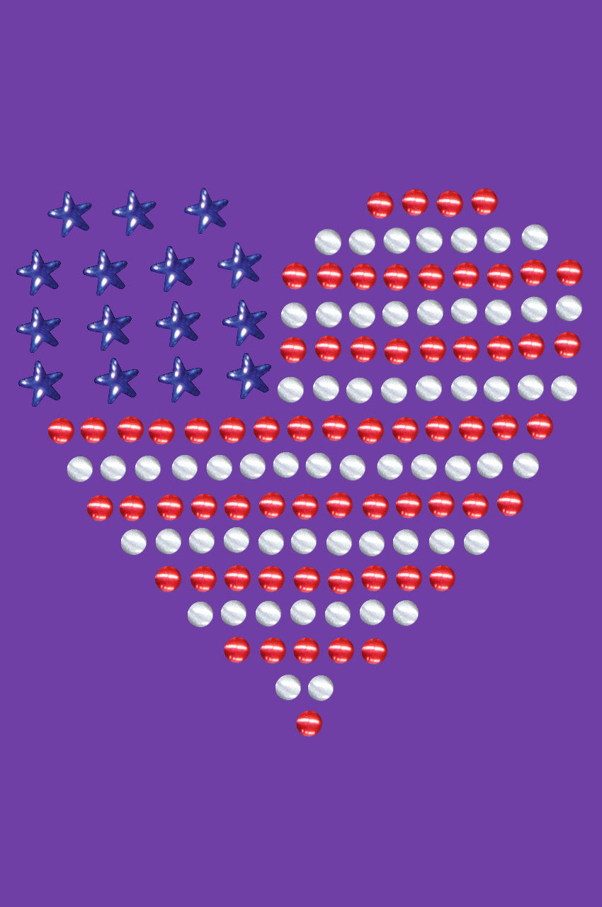Patriotic Heart 1 - Womens T-shirt