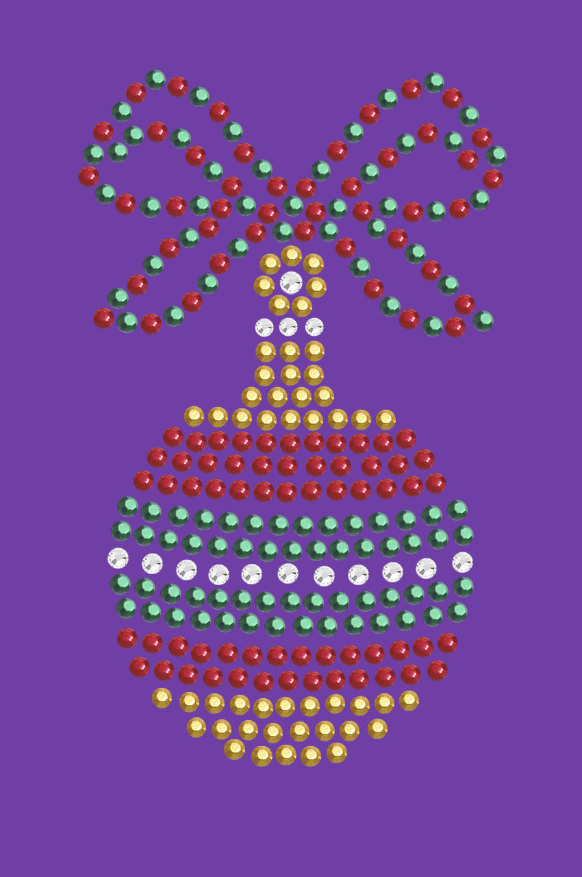 Red, Green, & Gold Christmas Ornament - Womens T-shirt