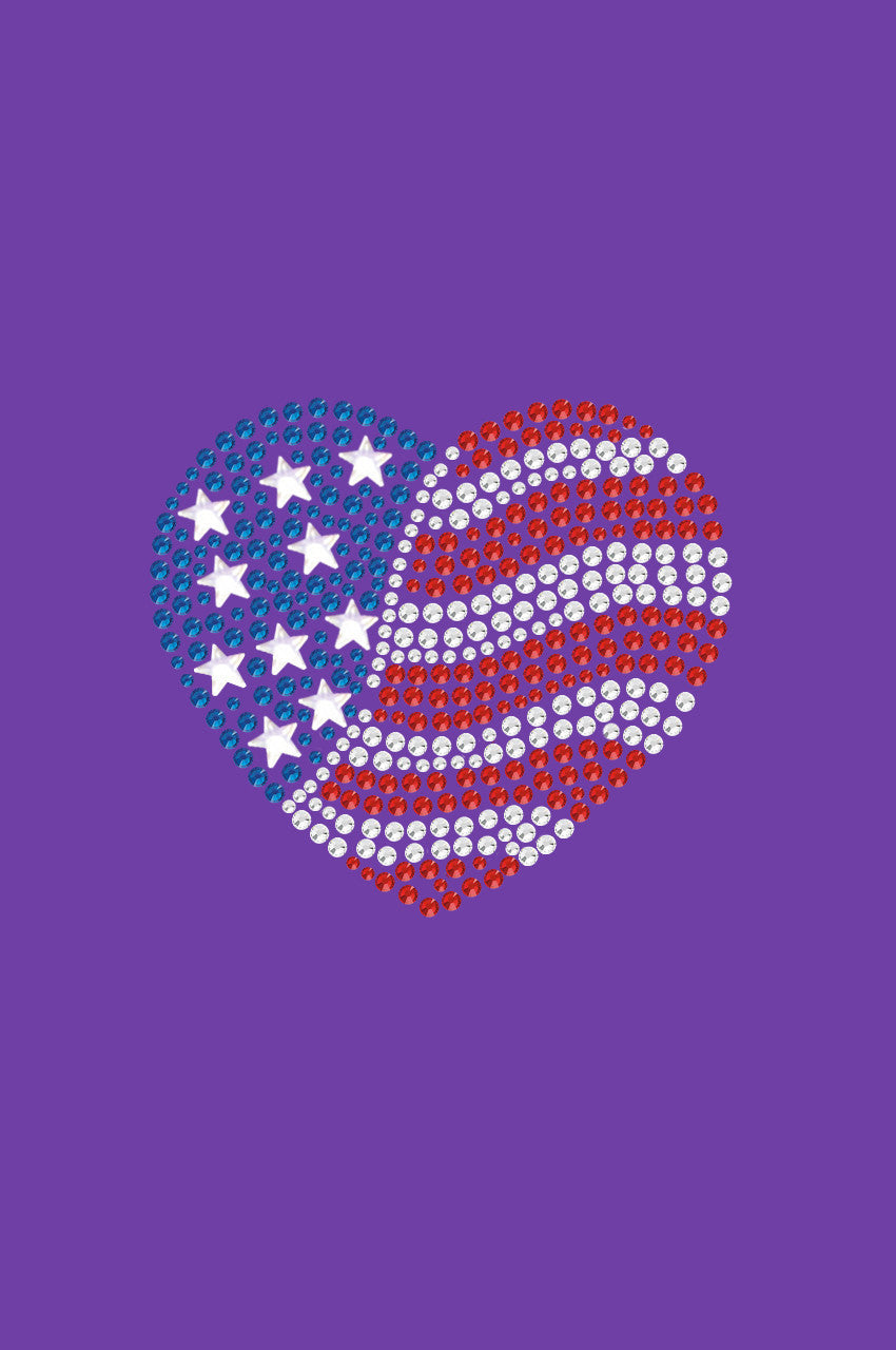 Patriotic Heart 2 - Womens T-shirt