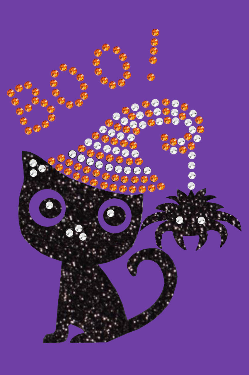 Cat with Spider Hat - Womens T-shirt
