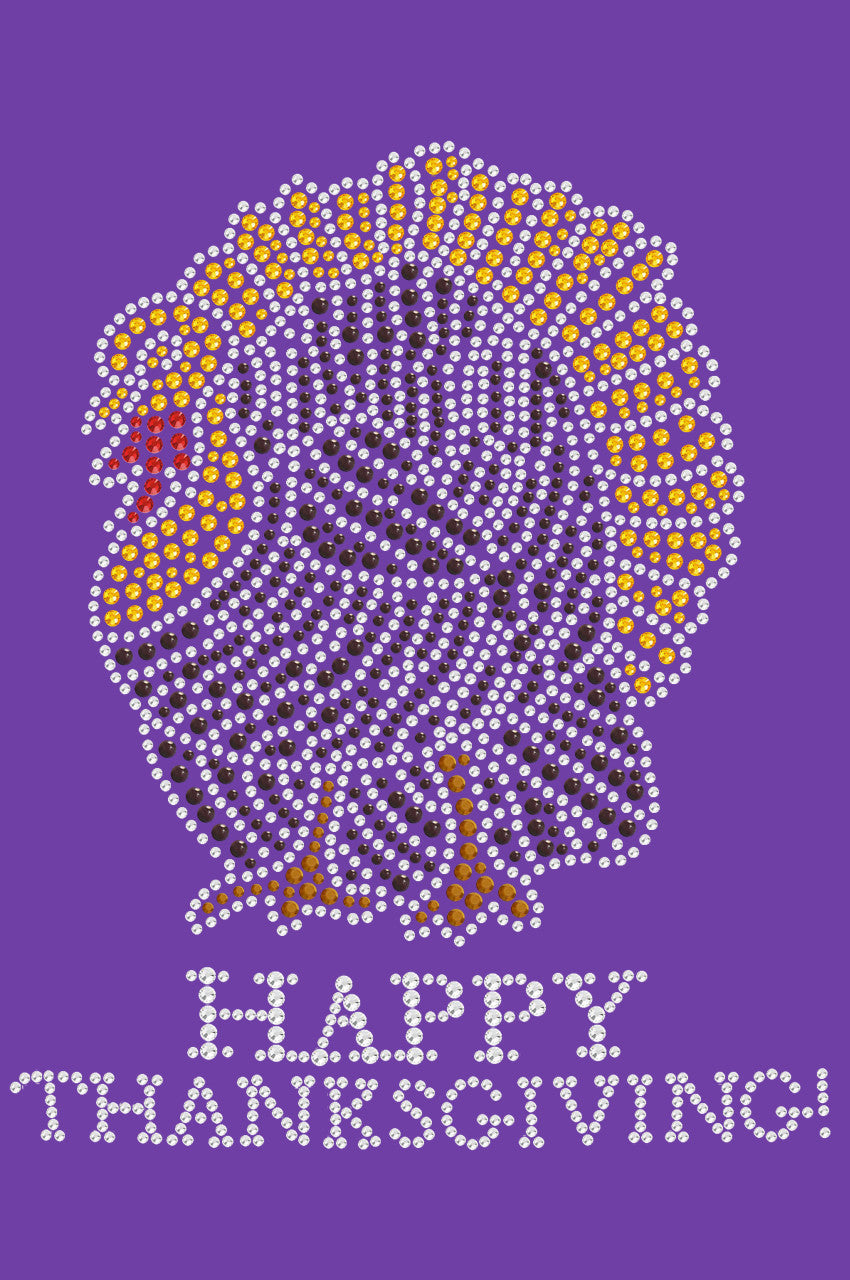 Happy Thanksgiving Turkey 1- Womens T-shirt