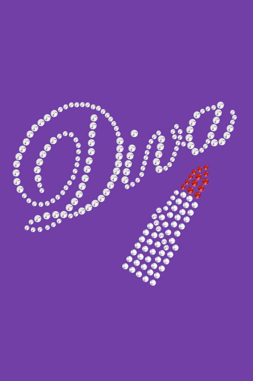 Diva with Austrian crystal Red Lipstick - Bandanna