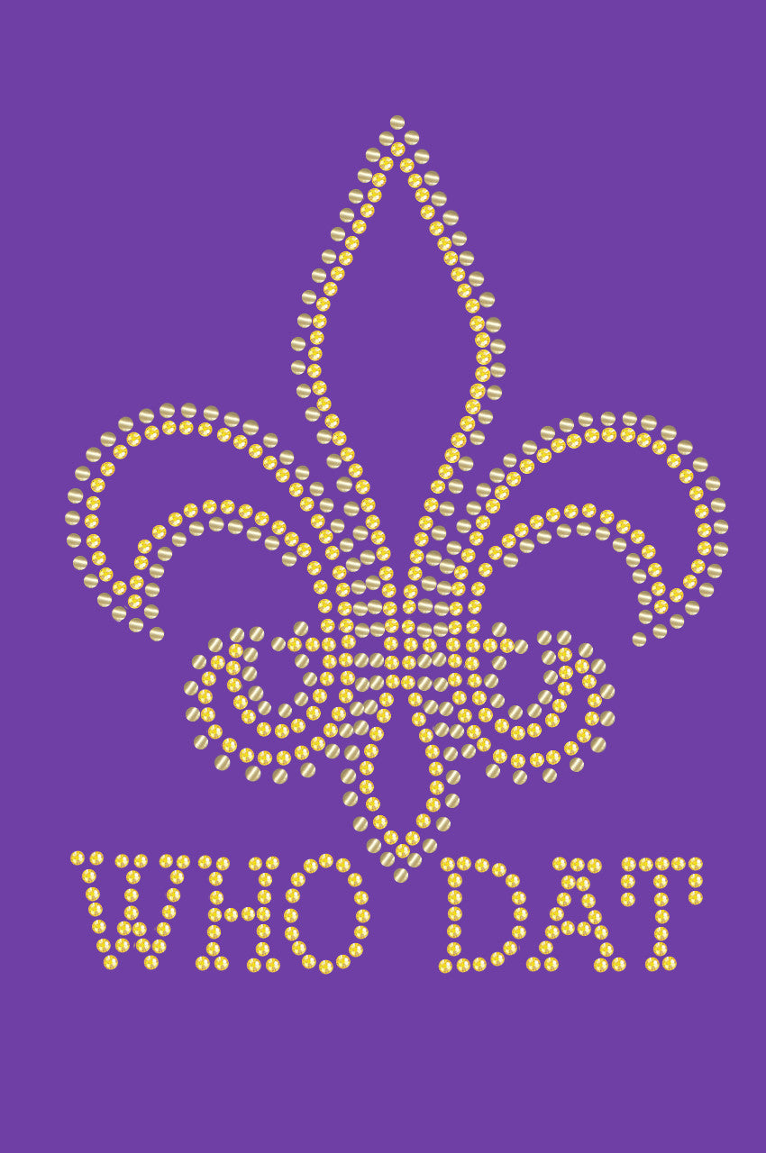 Fleur de Lis with Who Dat - Bandanna
