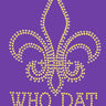Fleur de Lis - Who Dat -  Women's T-shirt