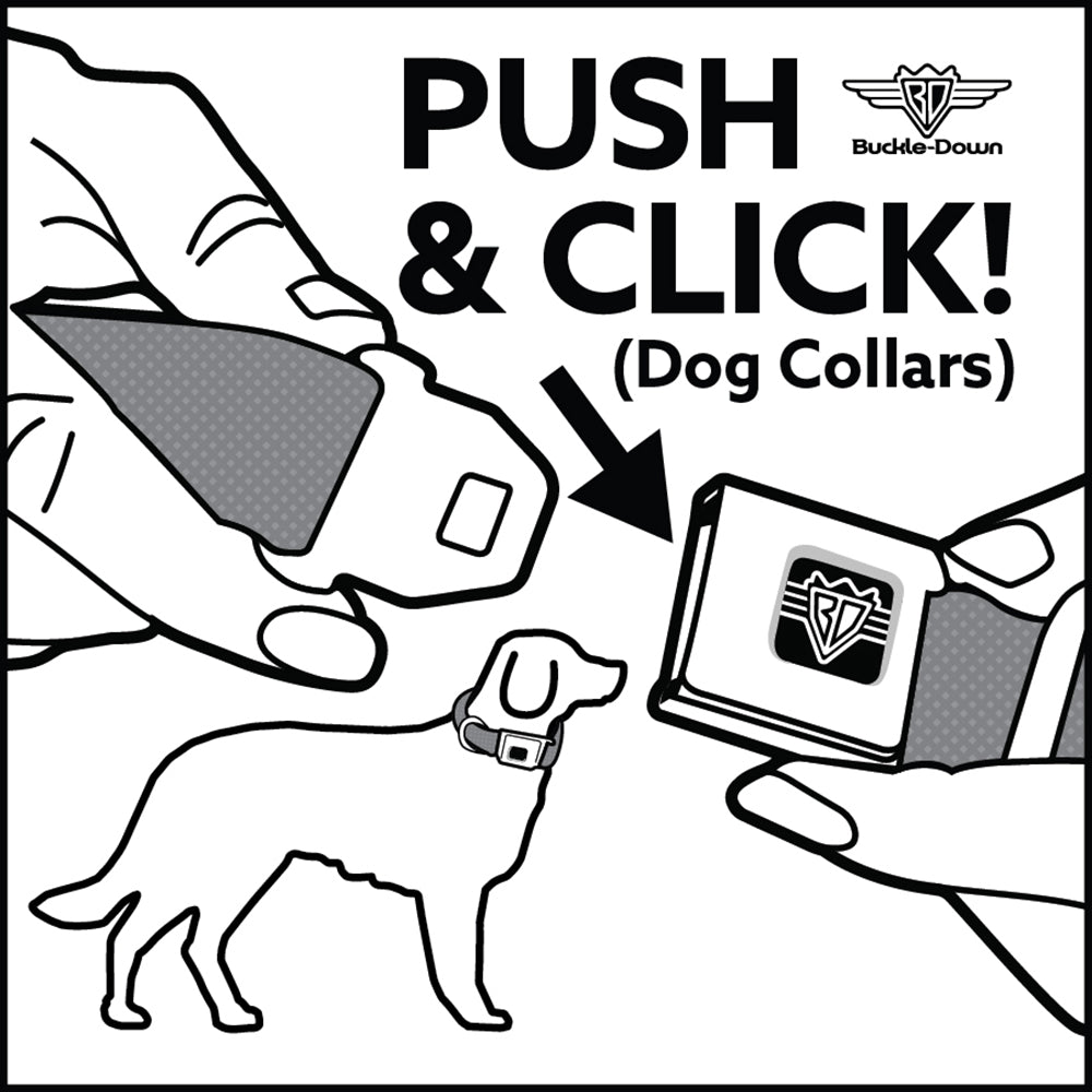 Dog Bone Seatbelt Buckle Collar - Beach Surfer