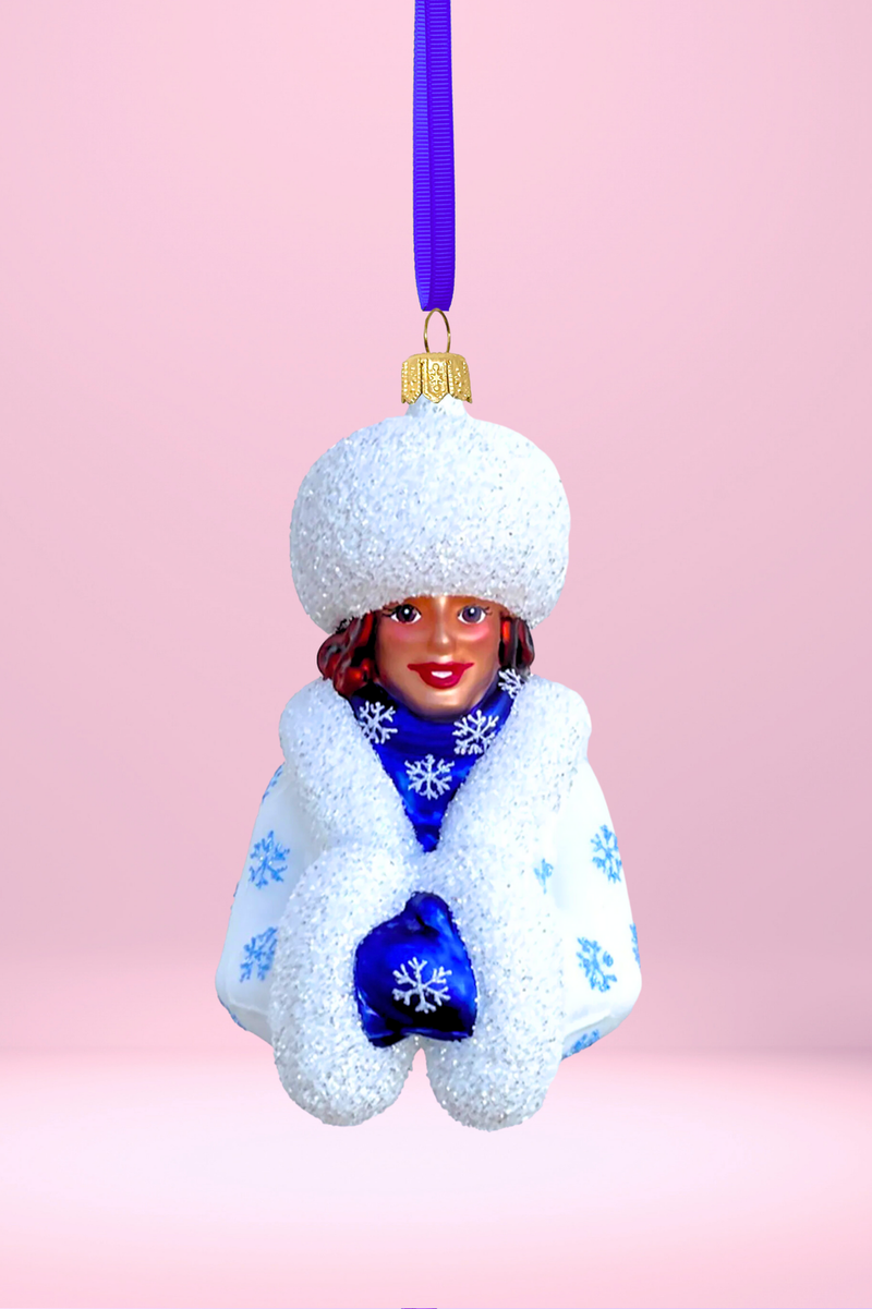 Corinna Glass Christmas Ornament