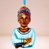 Ena African Glass Christmas Ornament