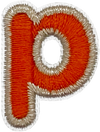 Multicolor P - Patch
