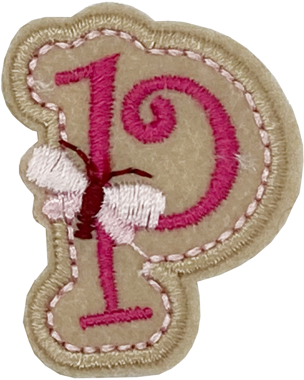 Curly Pink P- Patch