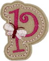 Curly Pink P- Patch