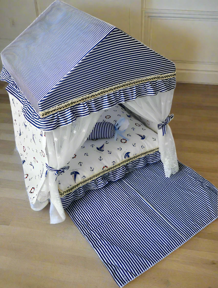 Palacio Amor Coastal Luxury Dog and Cat Tent Bed