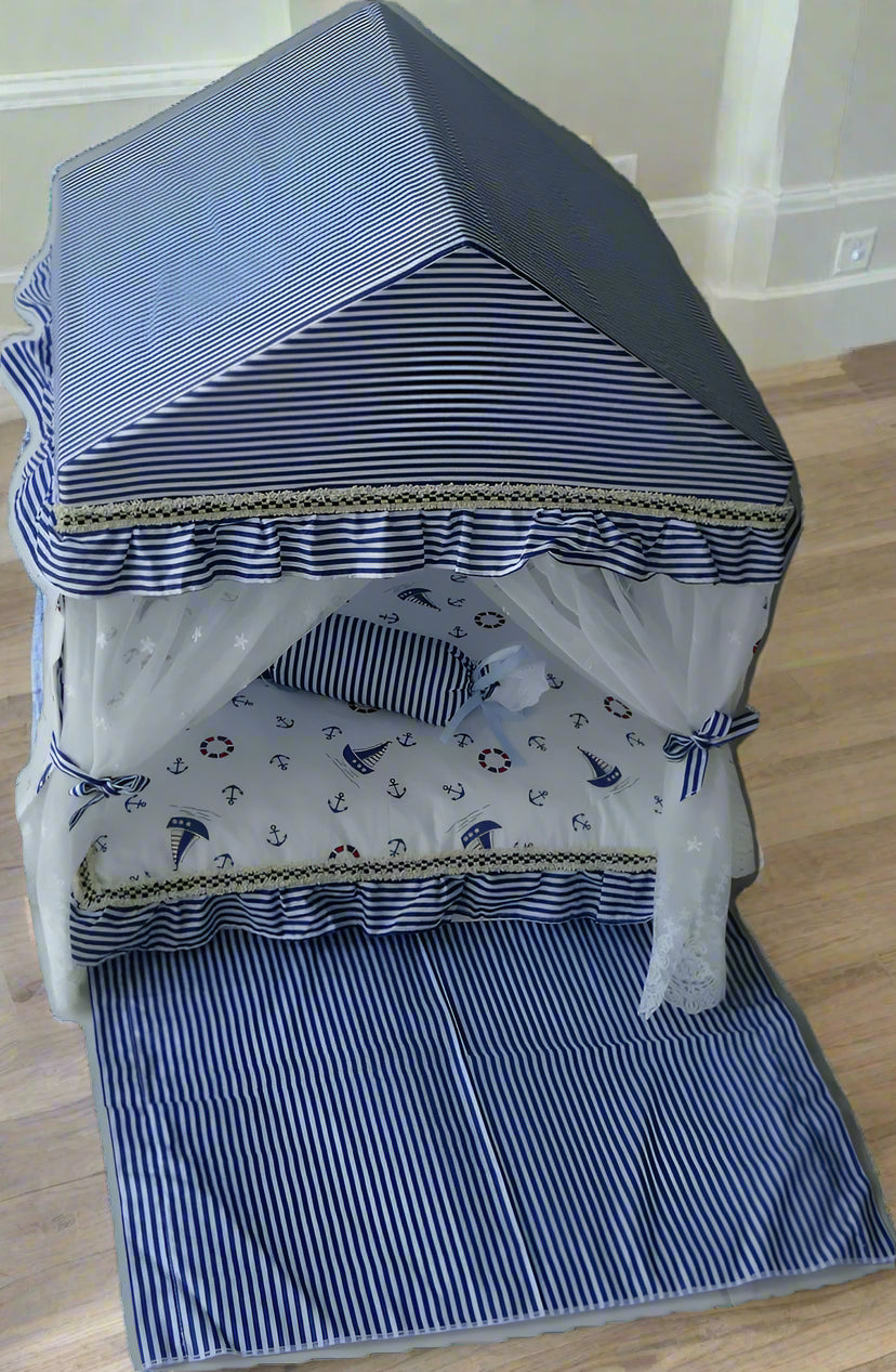Palacio Amor Coastal Luxury Dog and Cat Tent Bed
