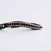 Passion Browband #4 - Black Crystal Beads with Rose Gold Accents