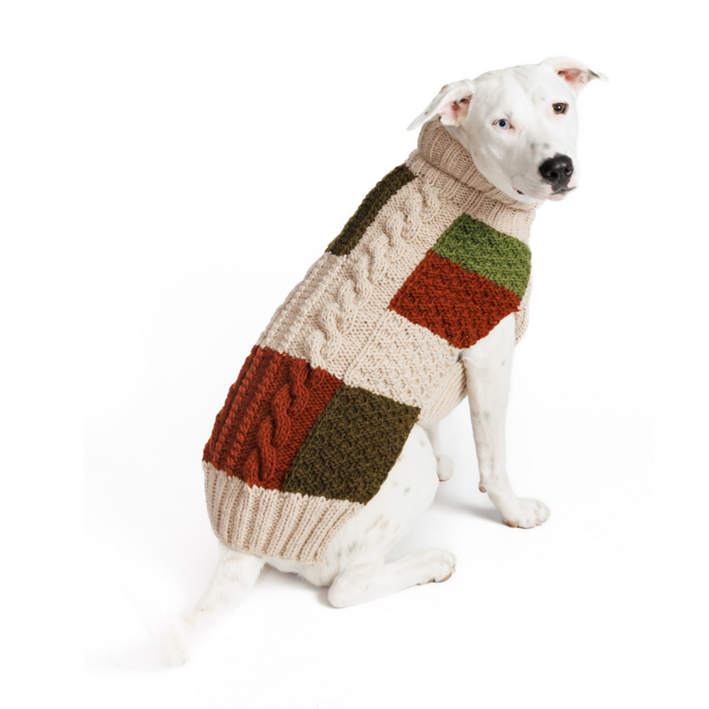 Chilly Dog Patchwork Wool Dog Sweater