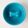 Slow Feeder Dog Bowl Blue - Anti Slip Stainless Steel