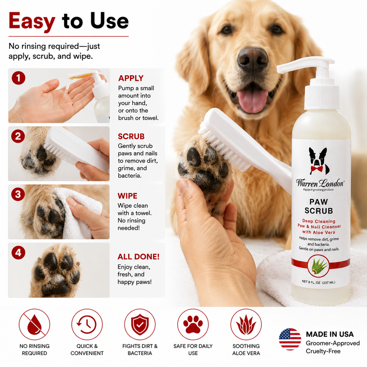 Paw Sani-Scrub - Gallon - Paw and Nail Cleanser | HT Animal Supply