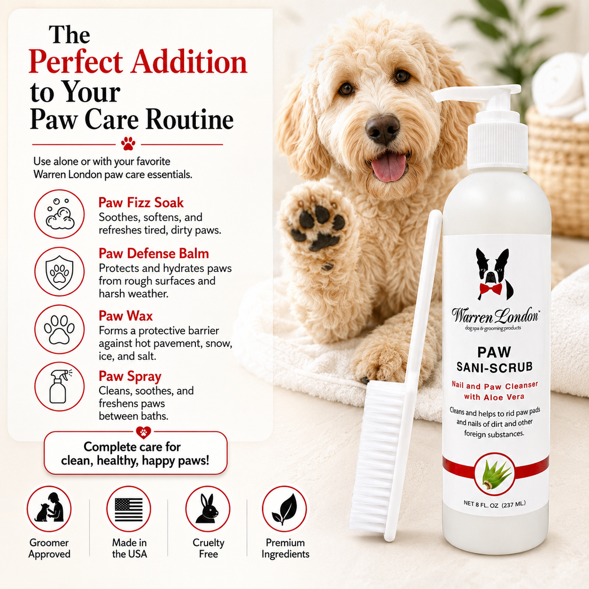 Paw Sani-Scrub - Paw and Nail Cleanser | HT Animal Supply
