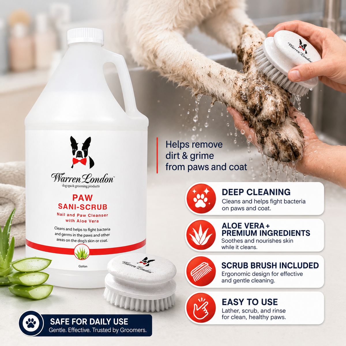Paw Sani-Scrub - Gallon - Paw and Nail Cleanser | HT Animal Supply