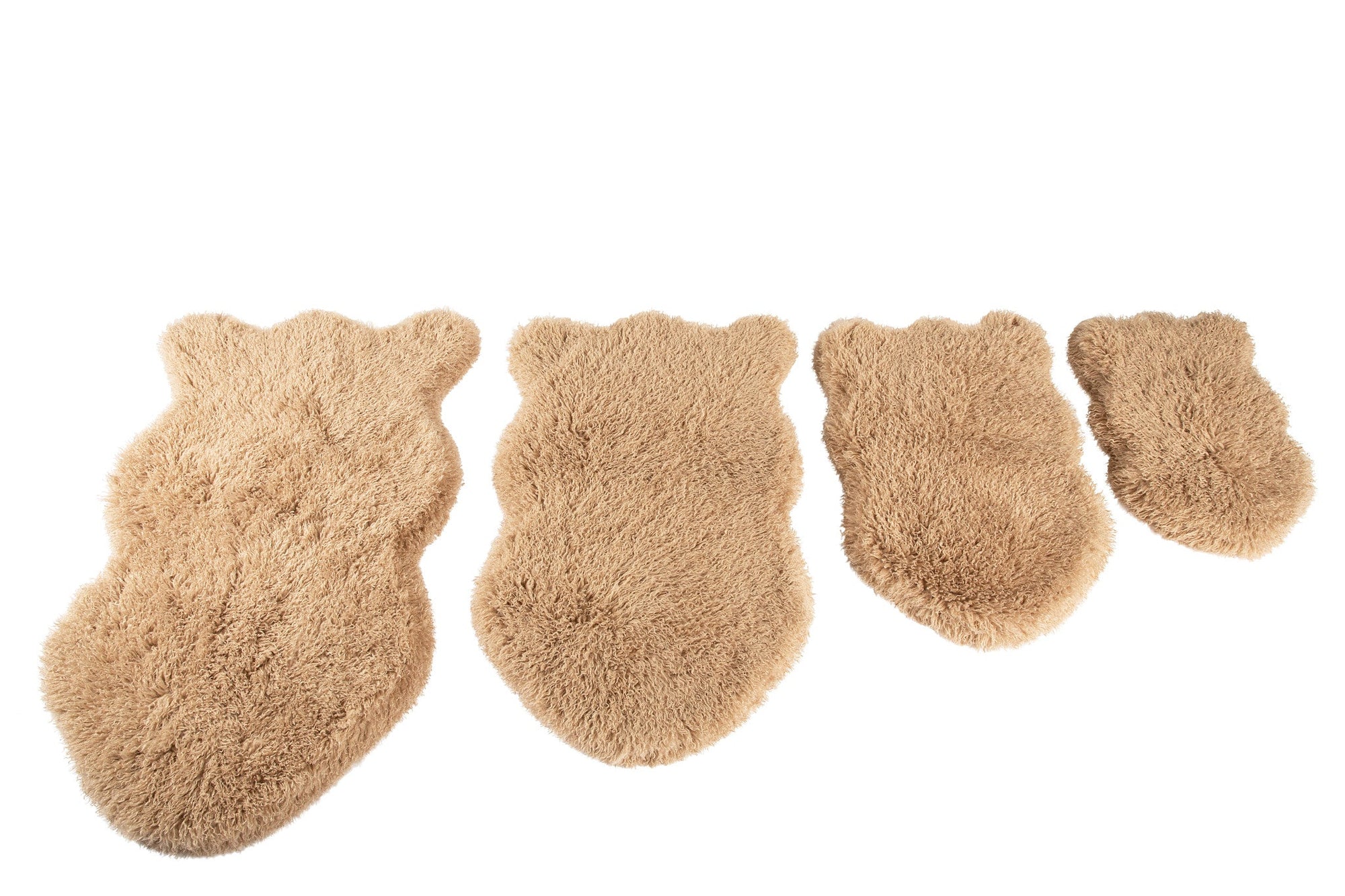 PupRug Luxe Faux Fur Orthopedic Dog Bed Plush Sheep Tan 