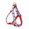 Up Country Pawprint Stripe Dog Cast Brass Dog Harness