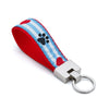 Up Country Pawprint Stripe Cast Brass Key Ring