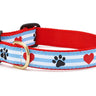 Pawprint Stripe Dog Collar