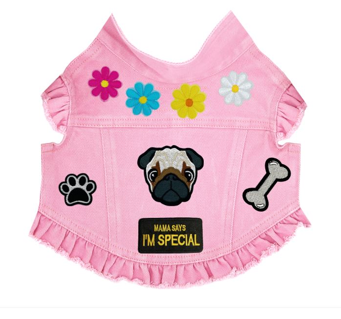 Paws & Petals Spring Denim Jacket