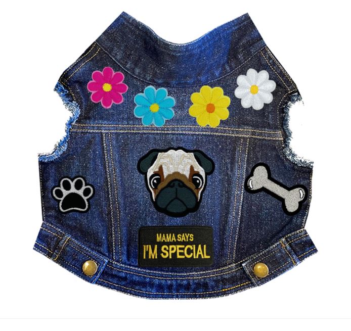 Paws & Petals Spring Denim Jacket