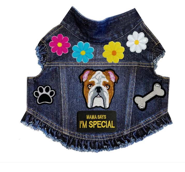 Paws & Petals Spring Denim Jacket