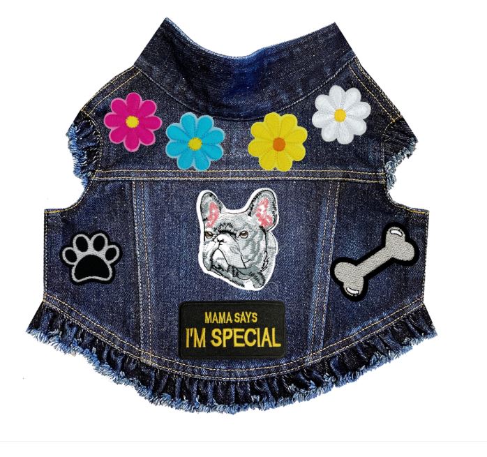 Paws & Petals Spring Denim Jacket