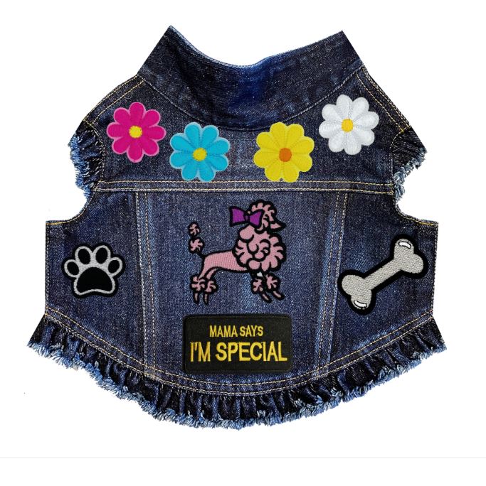 Paws & Petals Spring Denim Jacket