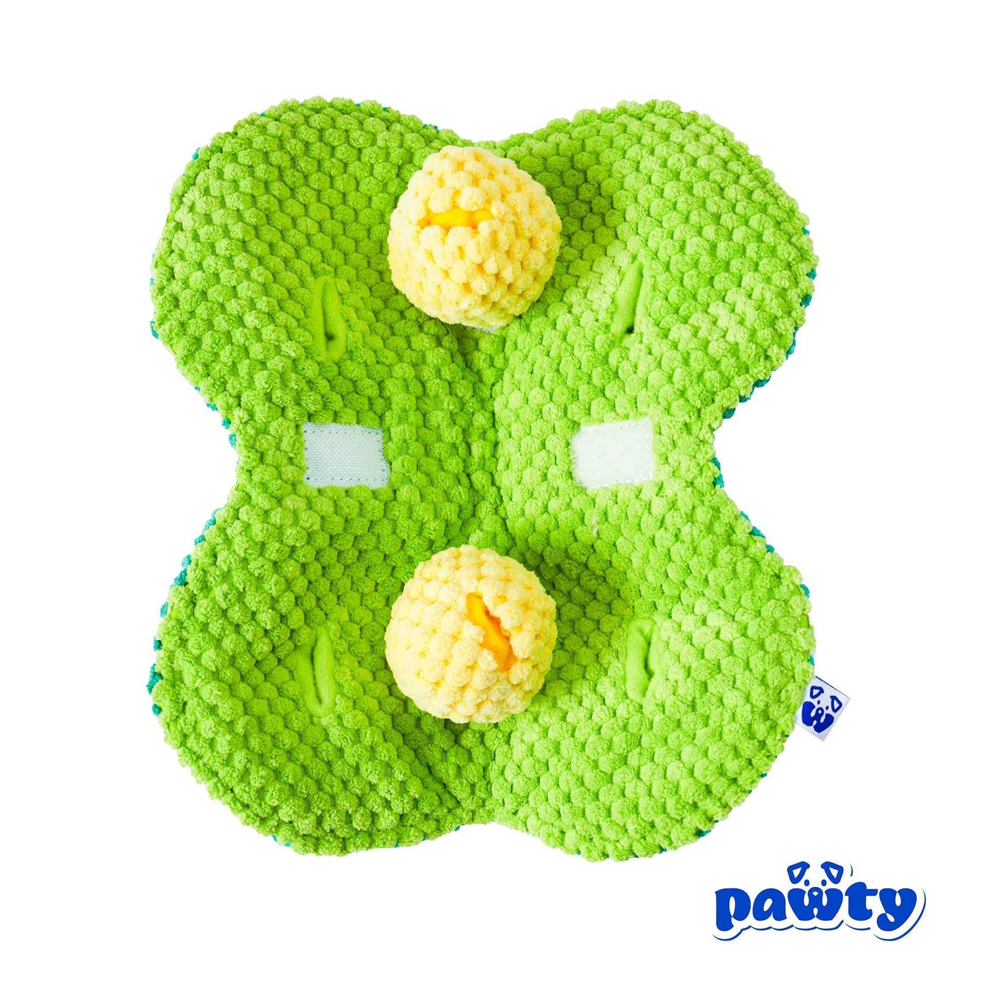 Pawty Pea Pod Interactive Plush Dog Toy