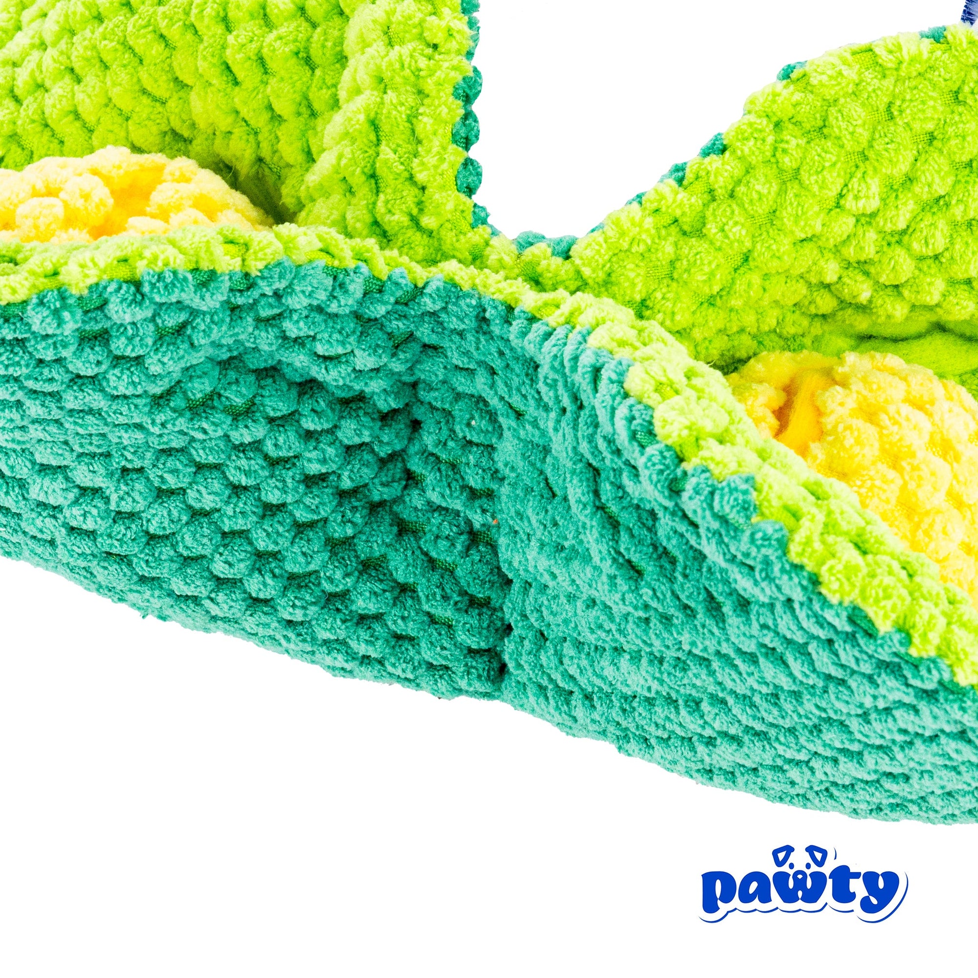 Pawty Pea Pod Interactive Plush Dog Toy