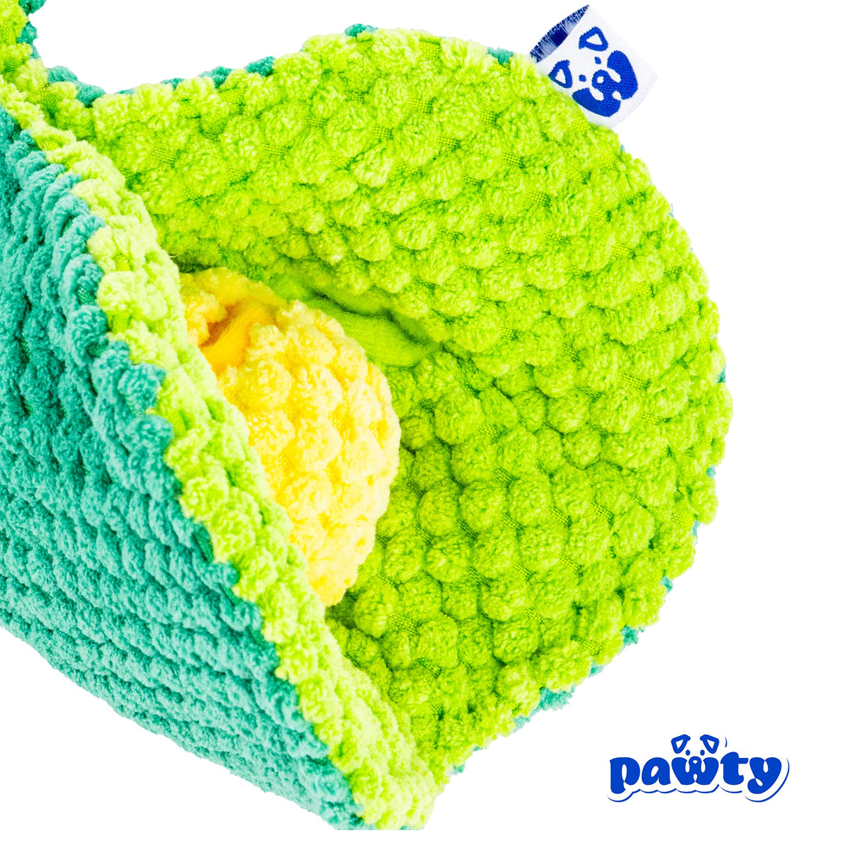 Pawty Pea Pod Interactive Plush Dog Toy