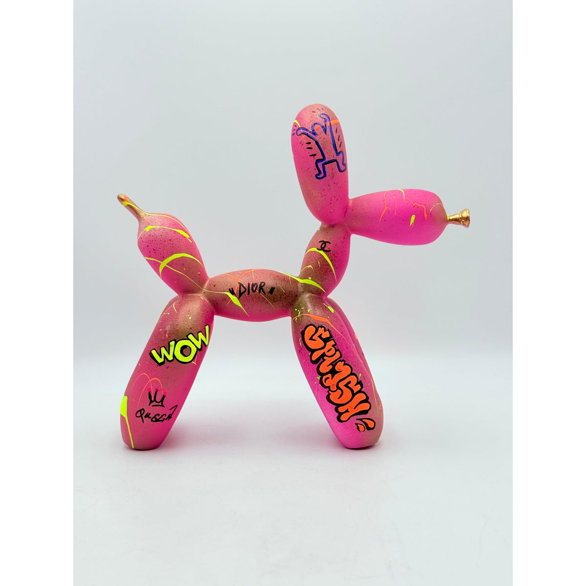 And Iconic Pink Balloon Dog Follow Your Dreams Sculpture